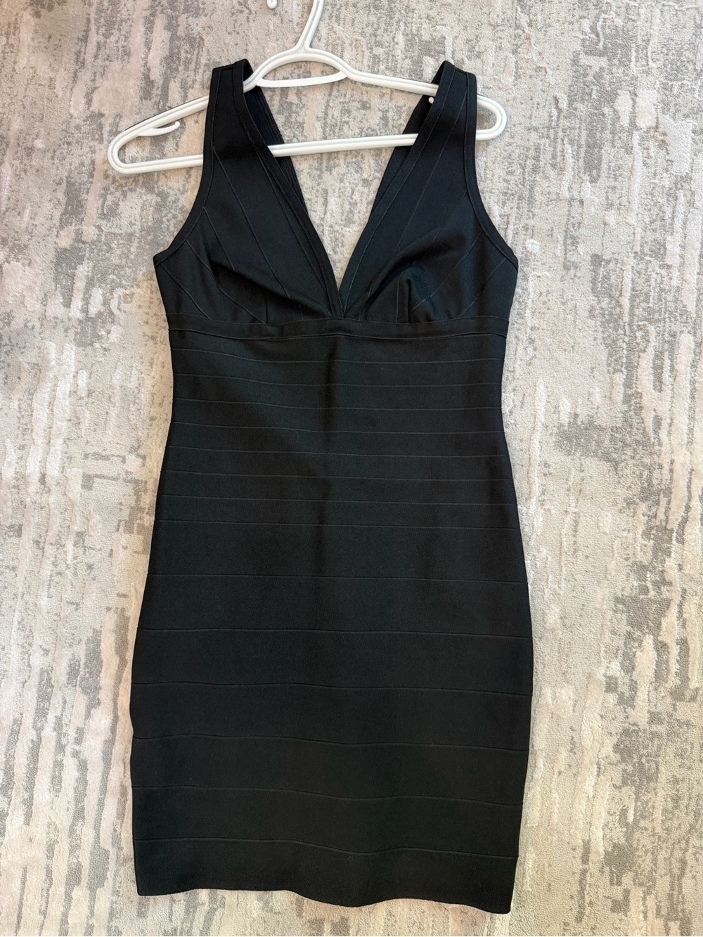 New Wow couture Black V-Neck Bandage Bodycon Dress - Women's